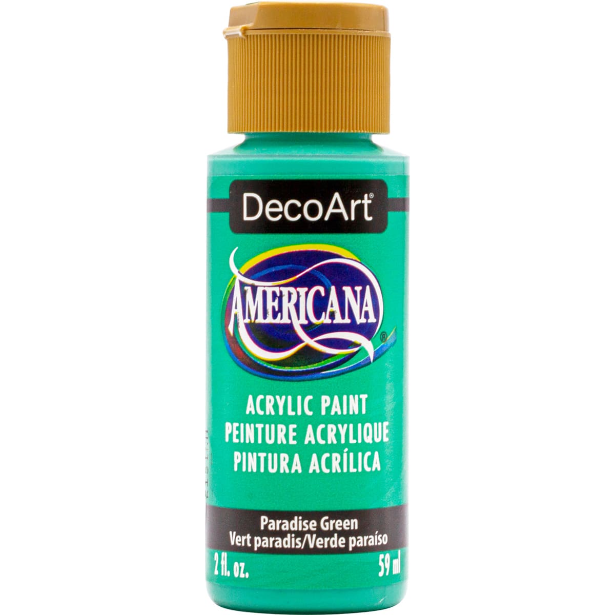 DecoArt Americana Acrylic Paint  - Paradise Green, 2 oz