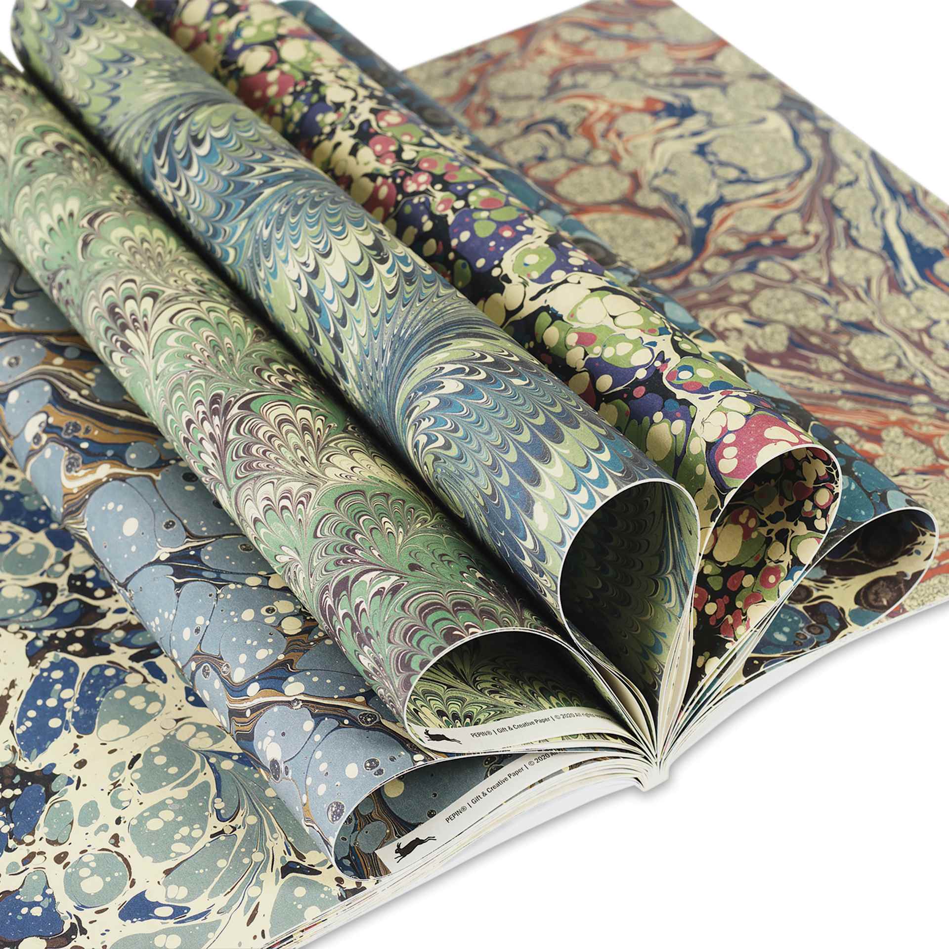 Pepin Press Creative Paper Book - Marbled Designs