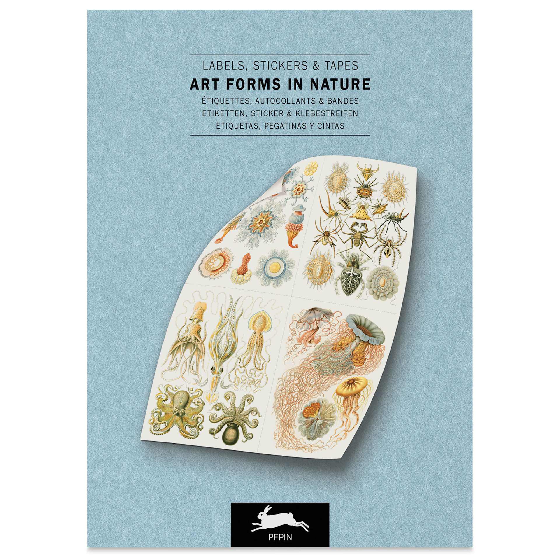 Pepin Press Label, Sticker & Tape Book - Art Forms In Nature, 6-1/2" x 9-1/2", front cover
