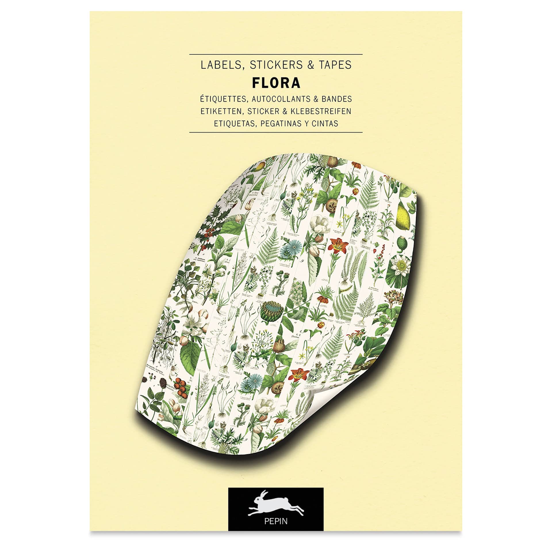 Pepin Press Label, Sticker & Tape Book - Flora, 6-1/2" x 9-1/2", front cover