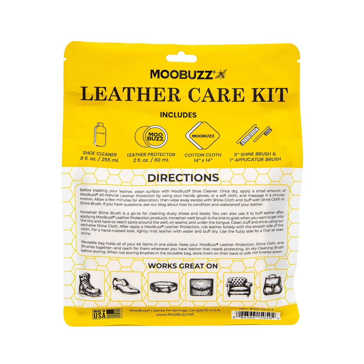 MooBuzz Leather Care Kit 5-Piece Kit