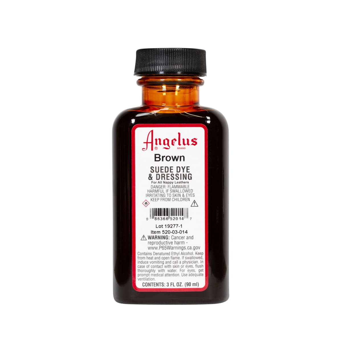 Angelus Suede Dyes Brown - 3 oz. Dauber Bottle