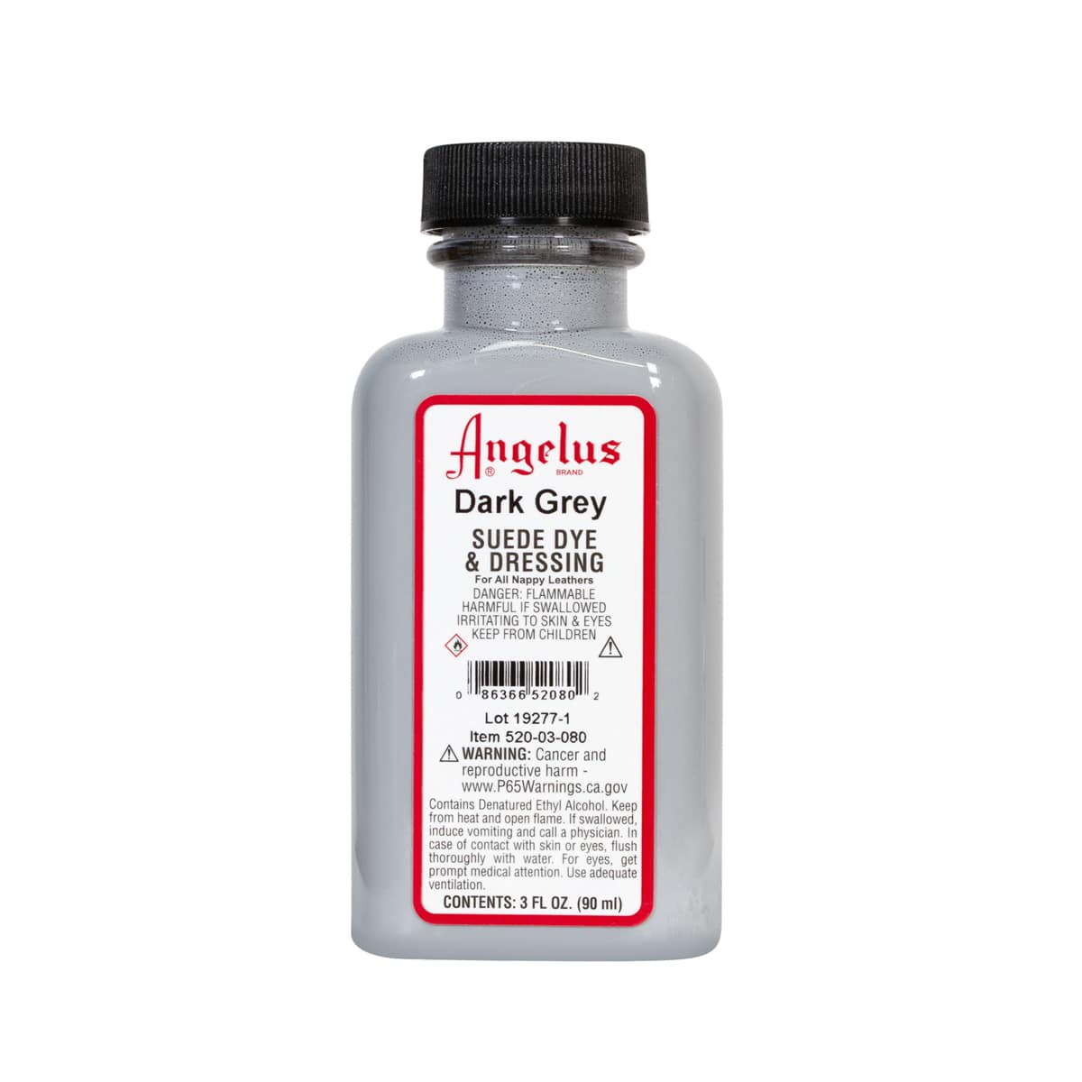 Angelus Suede Dyes Dark Grey - 3 oz. Dauber Bottle