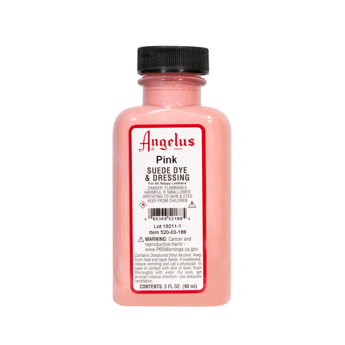Angelus Suede Dyes Pink - 3 oz. Dauber Bottle