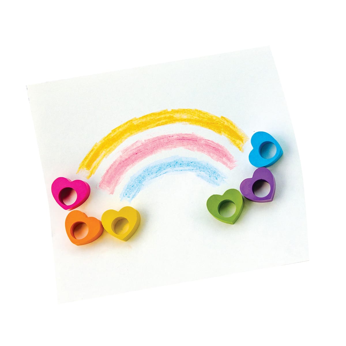 Ooly Heart Ring Crayon Set of 6