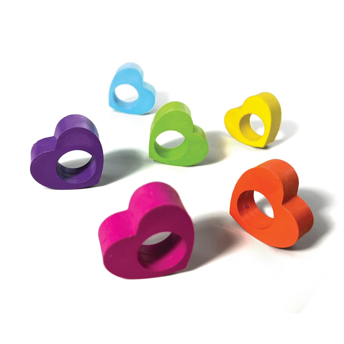 Ooly Heart Ring Crayon Set of 6