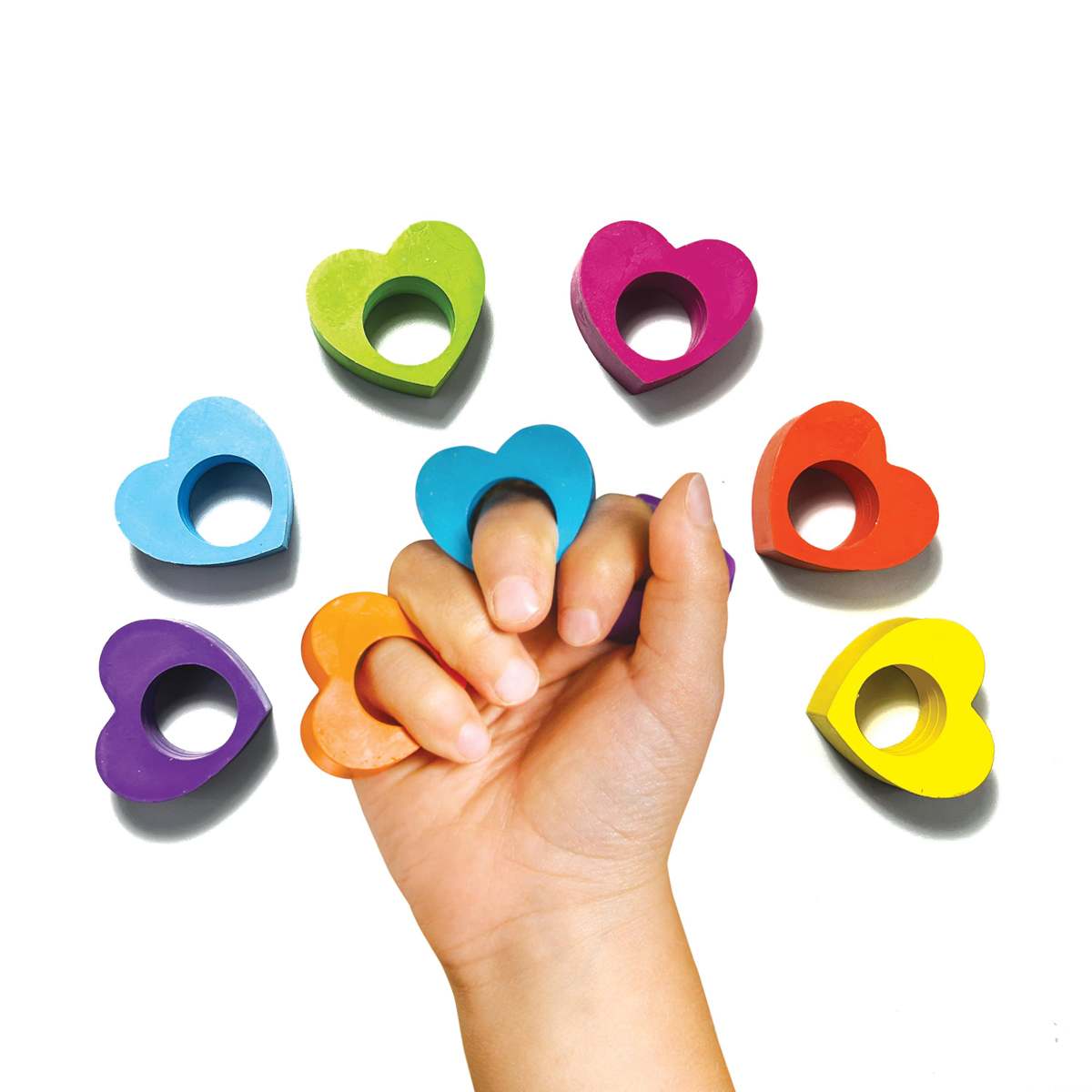 Ooly Heart Ring Crayon Set of 6
