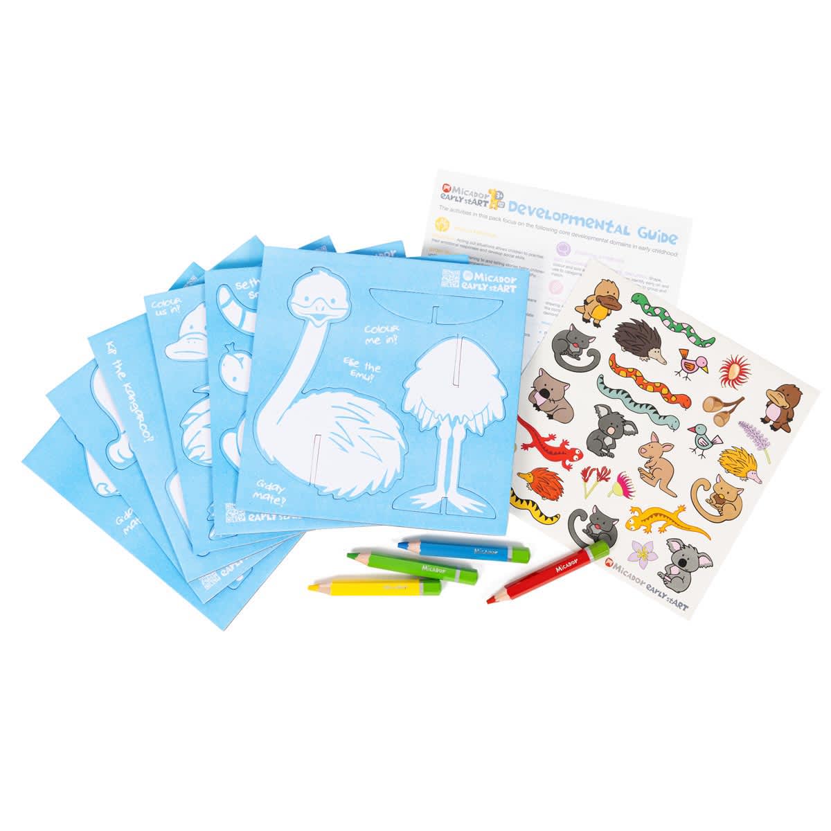 Colour & Play 6-Piece Sets Aussie Edition