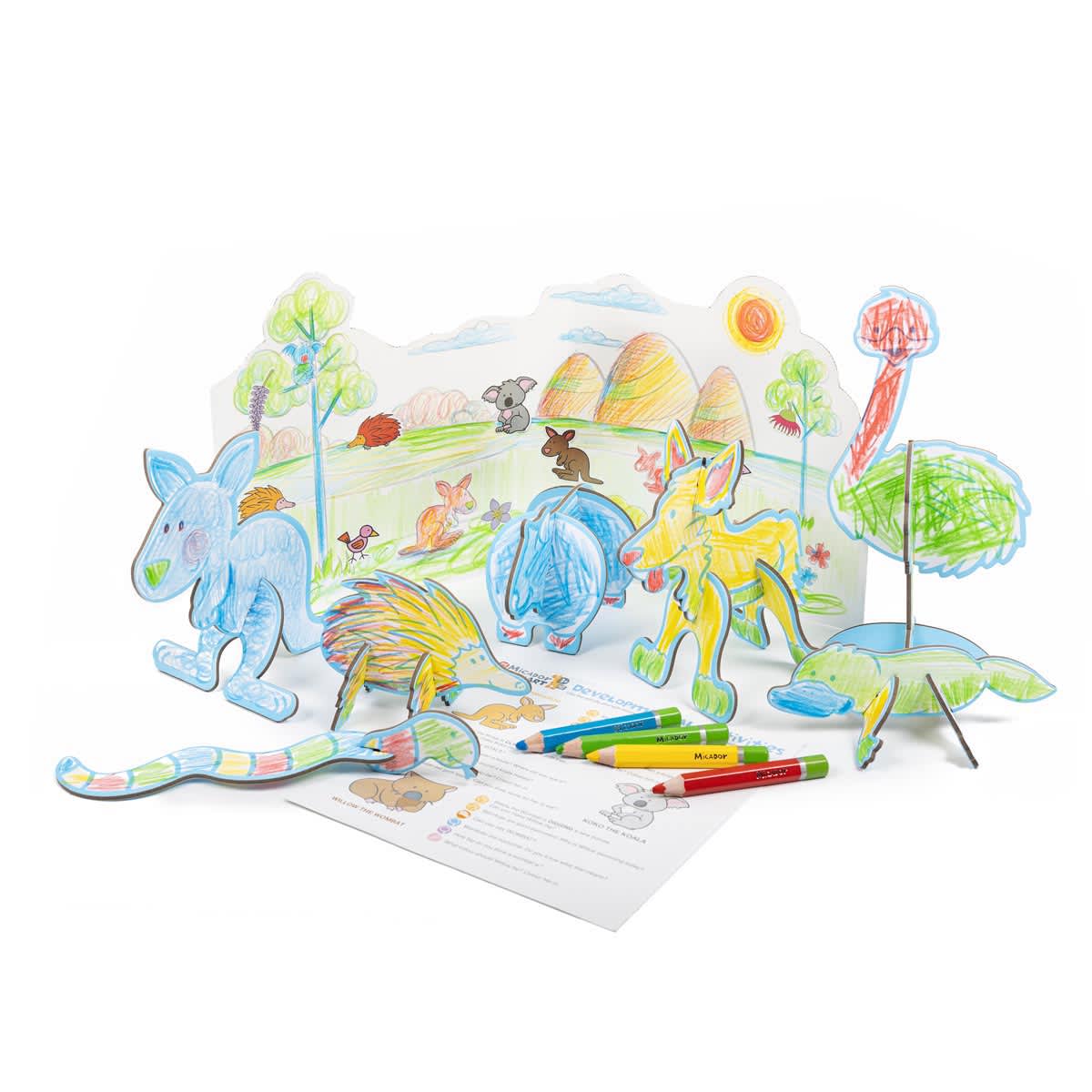 Colour & Play 6-Piece Sets Aussie Edition