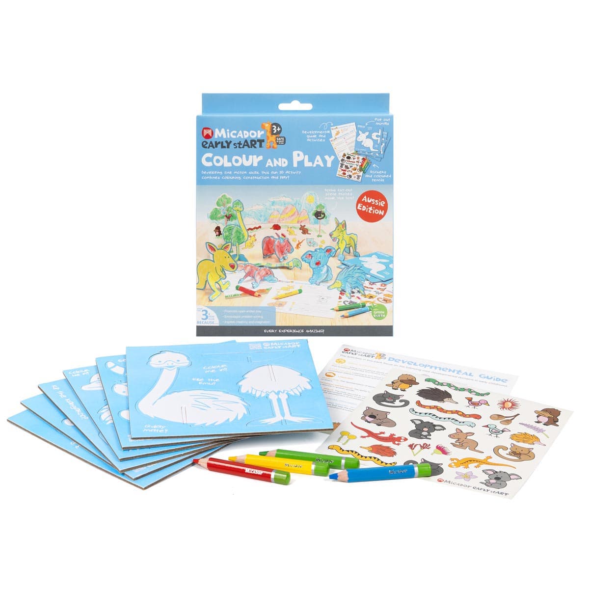 Colour & Play 6-Piece Sets Aussie Edition