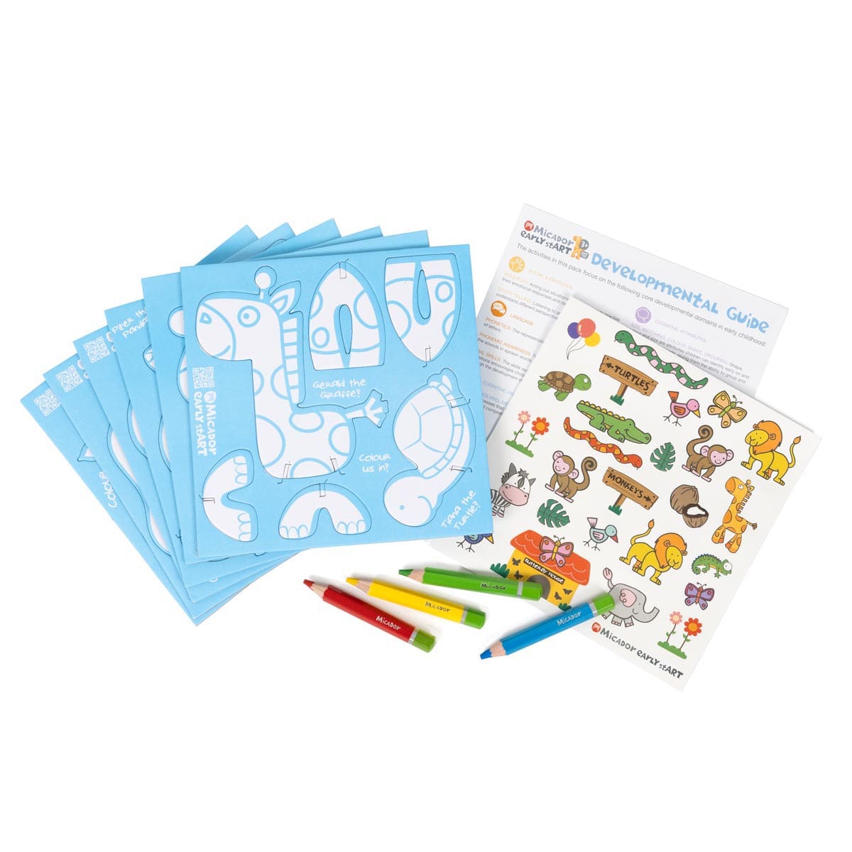 Colour & Play 6-Piece Sets Zoo Edition