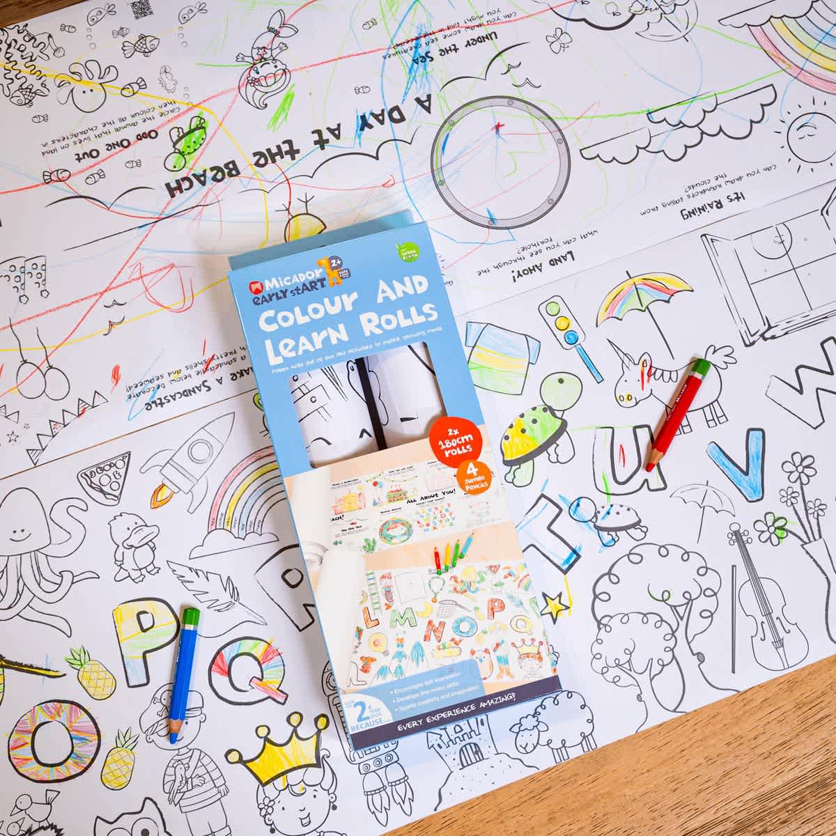 Colour and Learn Roll Packs early stART - For ages 2 and up