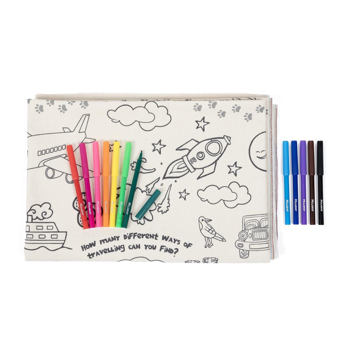 Colour and Learn Tablecloth Pack Micador jR. Tablecloth - For ages 3 and up.