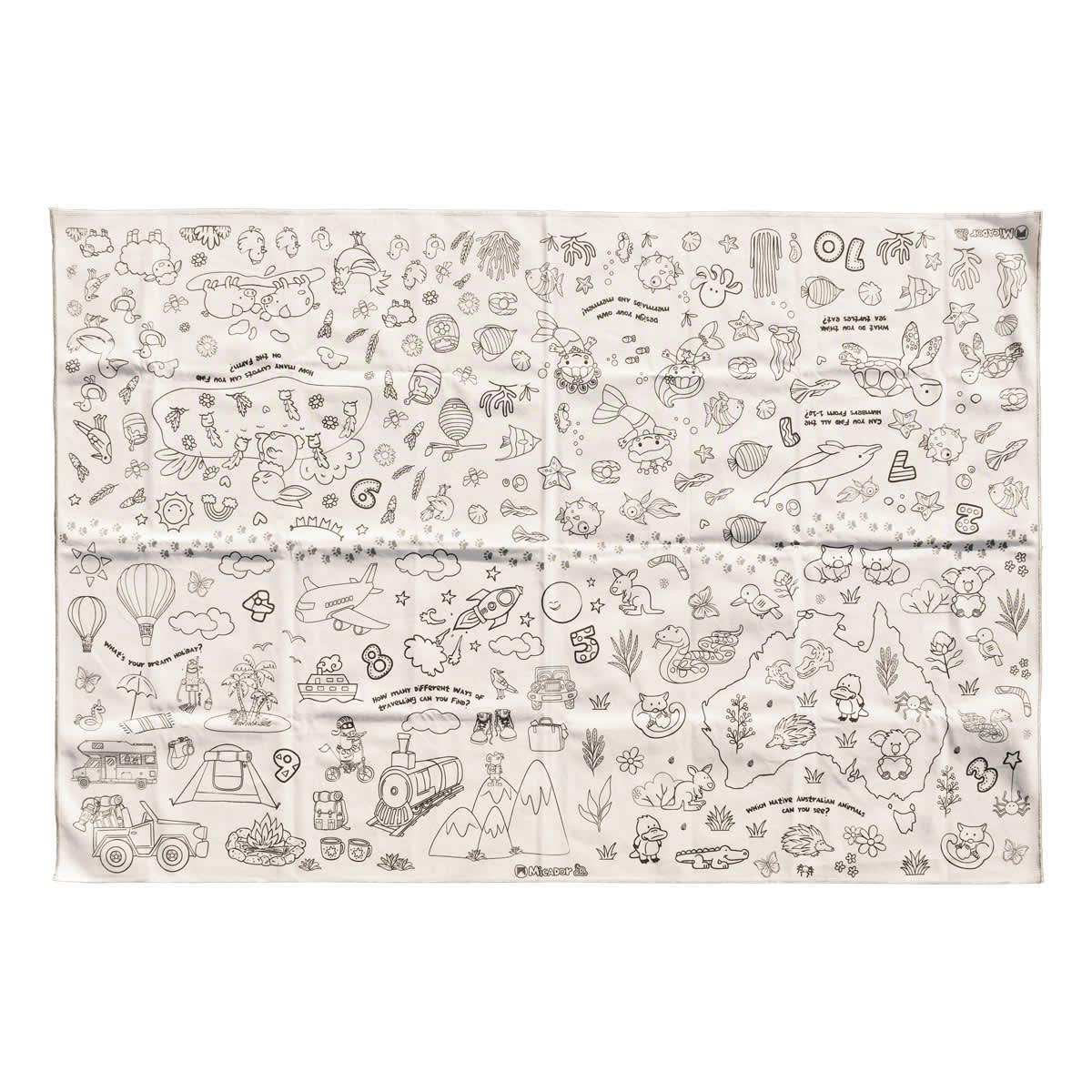 Colour and Learn Tablecloth Pack Micador jR. Tablecloth - For ages 3 and up.