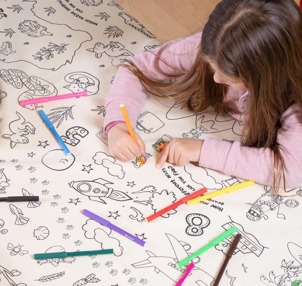 Colour and Learn Tablecloth Pack Micador jR. Tablecloth - For ages 3 and up.