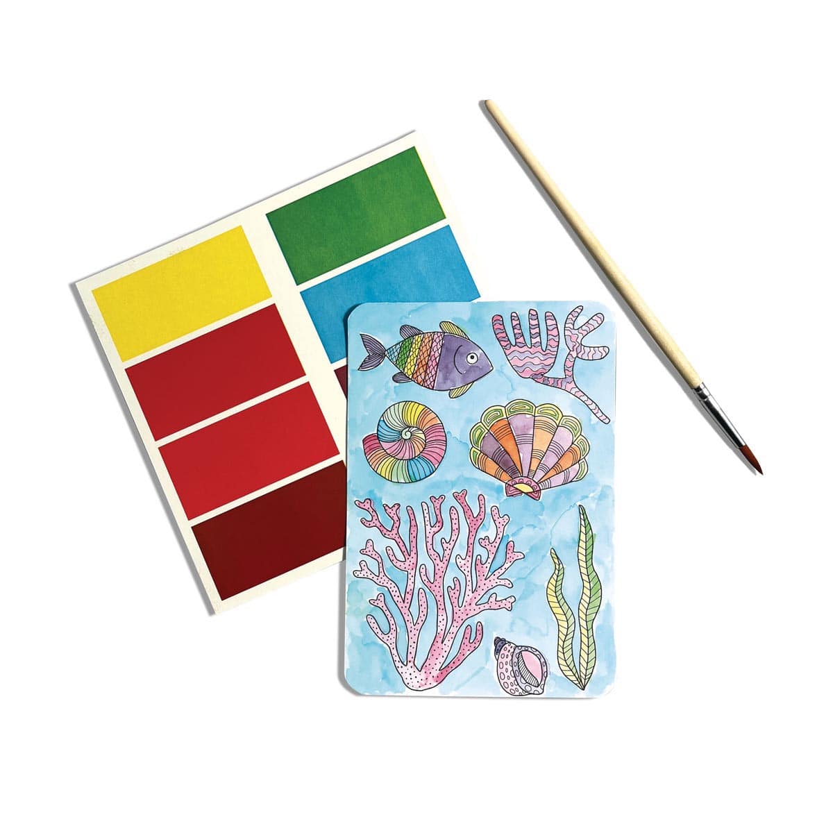 Scenic Hues DIY Watercolor Art Kits Ocean Paradise