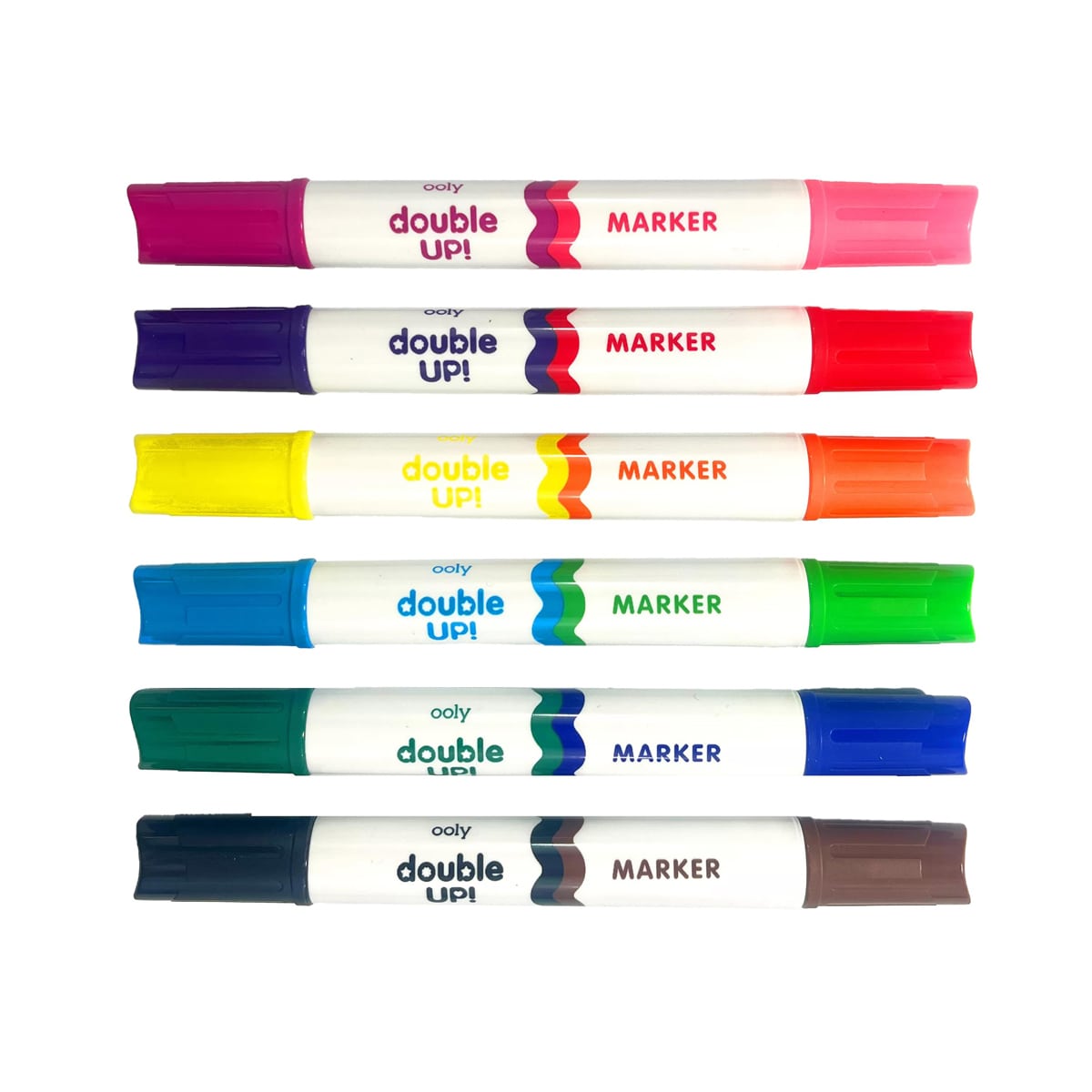 Double Up Double-Ended Markers 12-Color Set