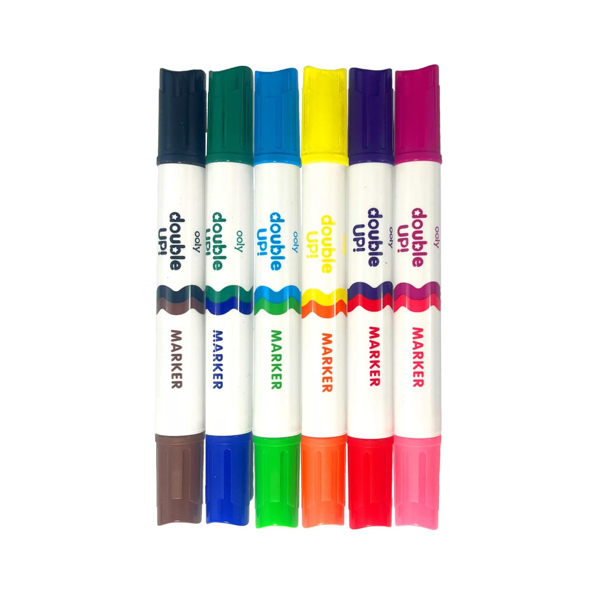 Double Up Double-Ended Markers 12-Color Set