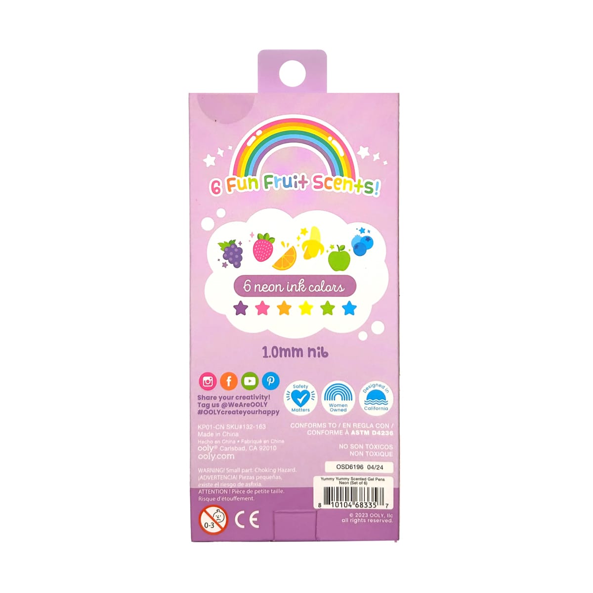 Yummy Yummy Scented Gel Pens 6-Color Set