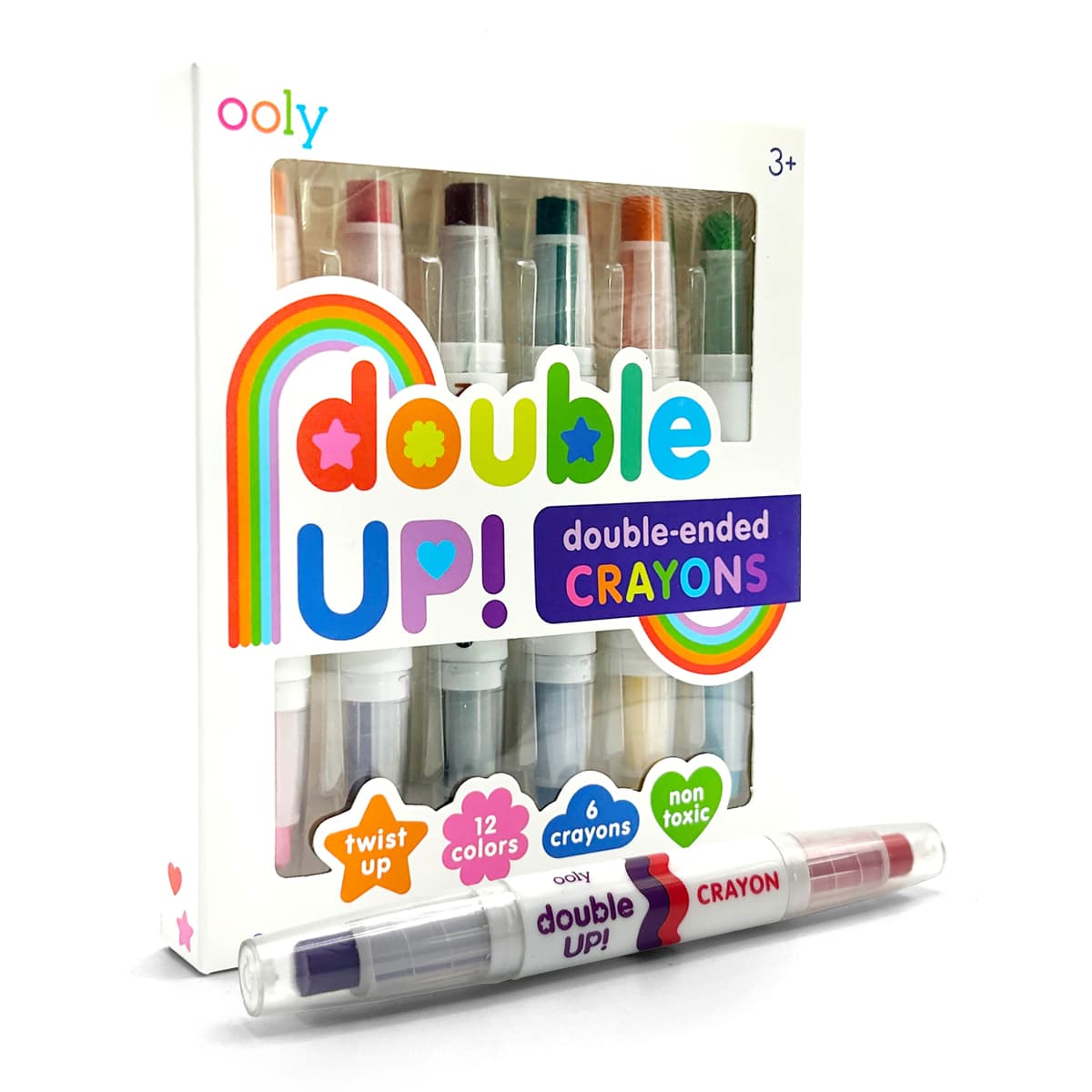 Double Up Crayons 6-Crayon/12-Color Set
