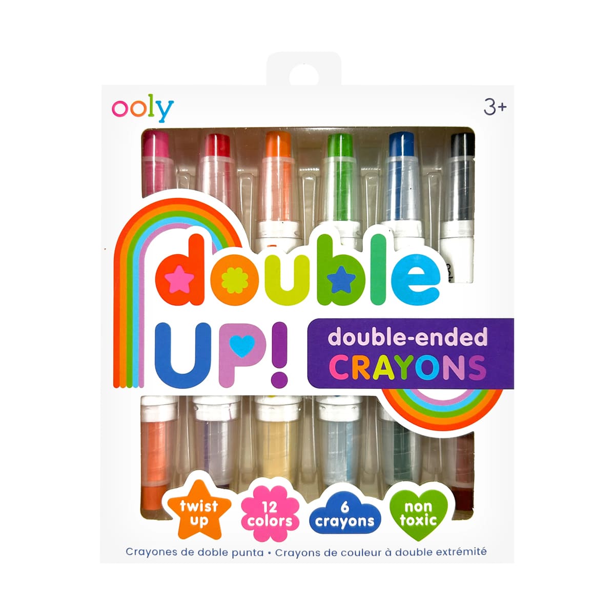Double Up Crayons 6-Crayon/12-Color Set