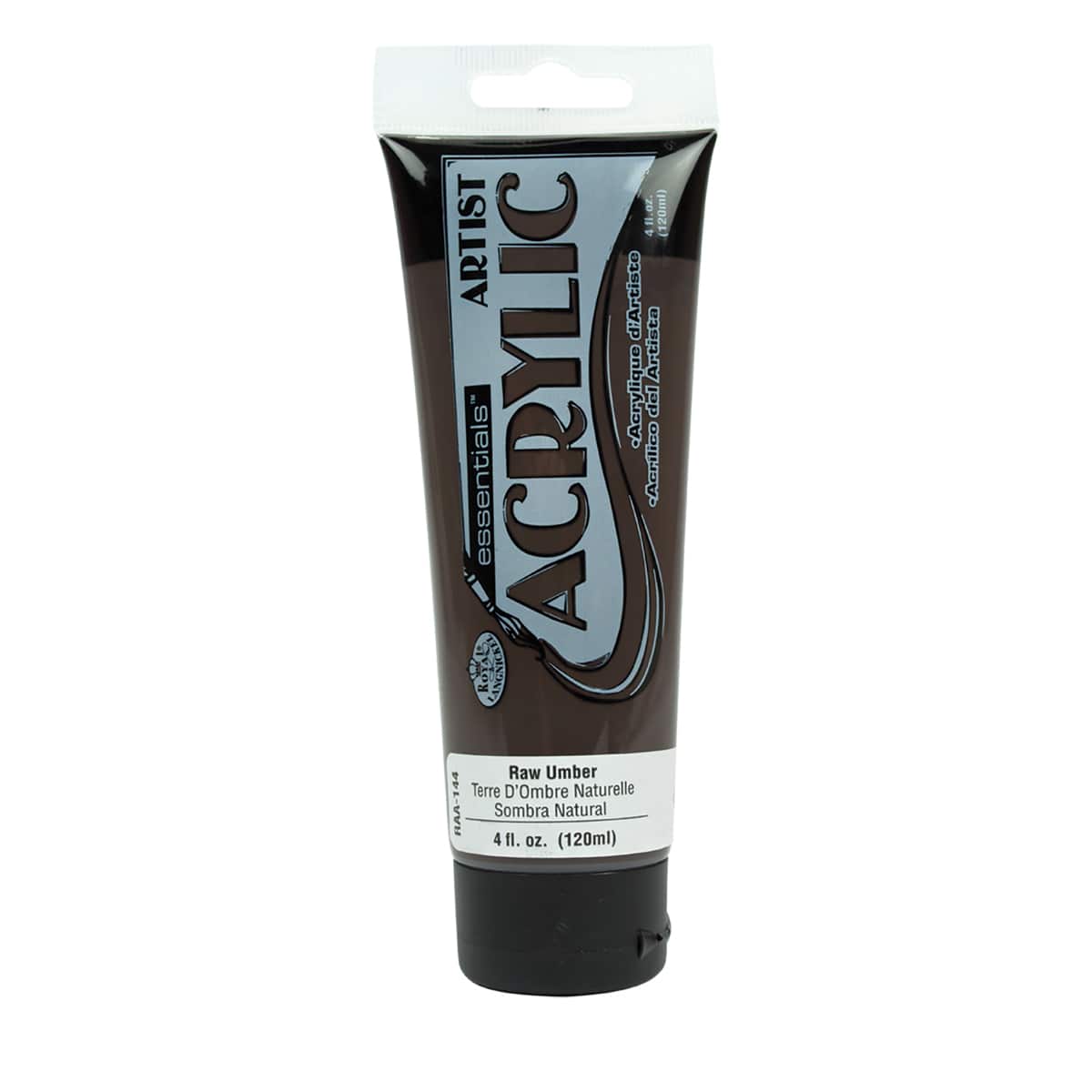 Artist Acrylic Paint Raw Umber   120ml Tube - Peggable