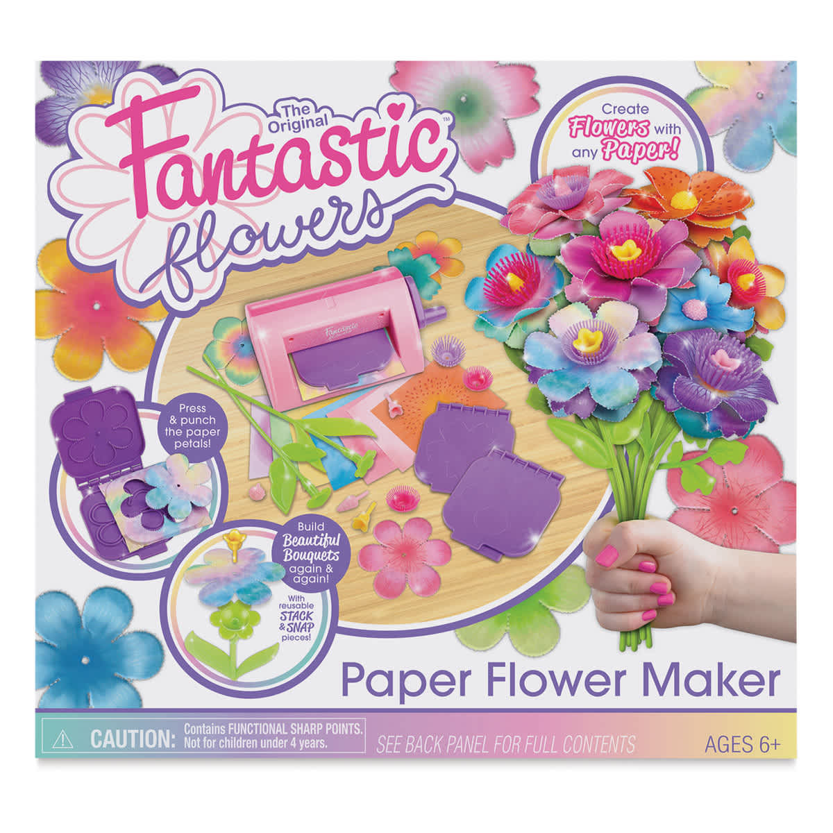 The Original Fantastic Flowers Paper Flower Maker - Front of Package