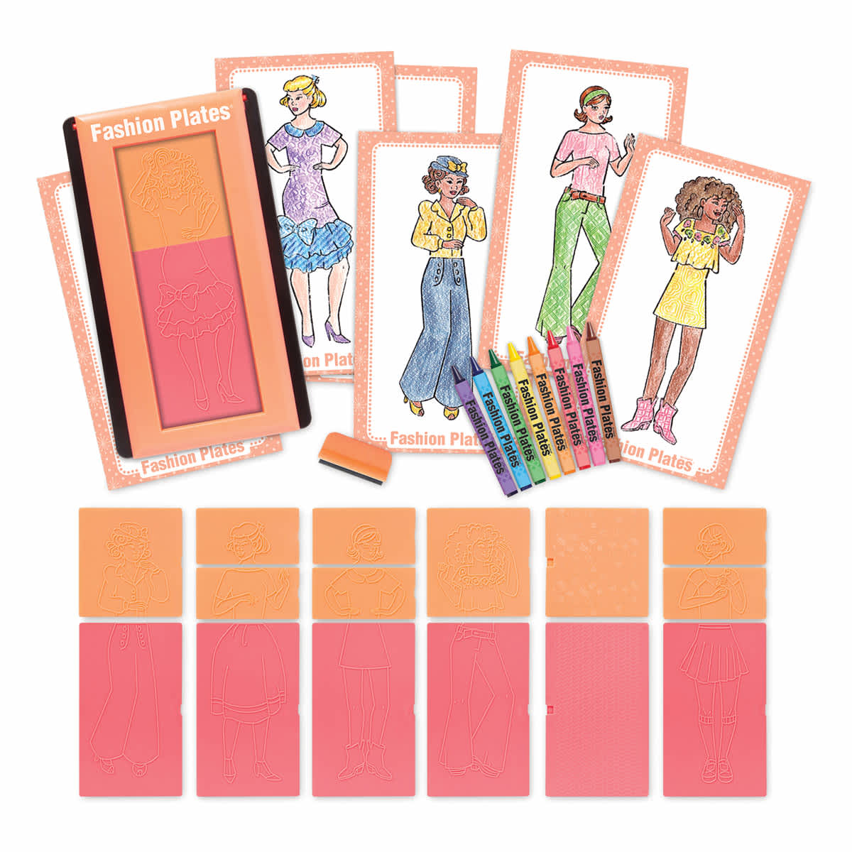 Fashion Plates Retro Remix Kit - Components of Kit