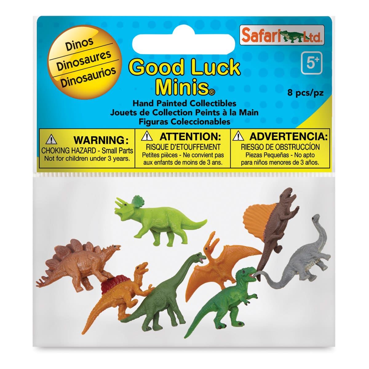 Safari Ltd Good Luck Minis Fun Packs- Dinos package, front view