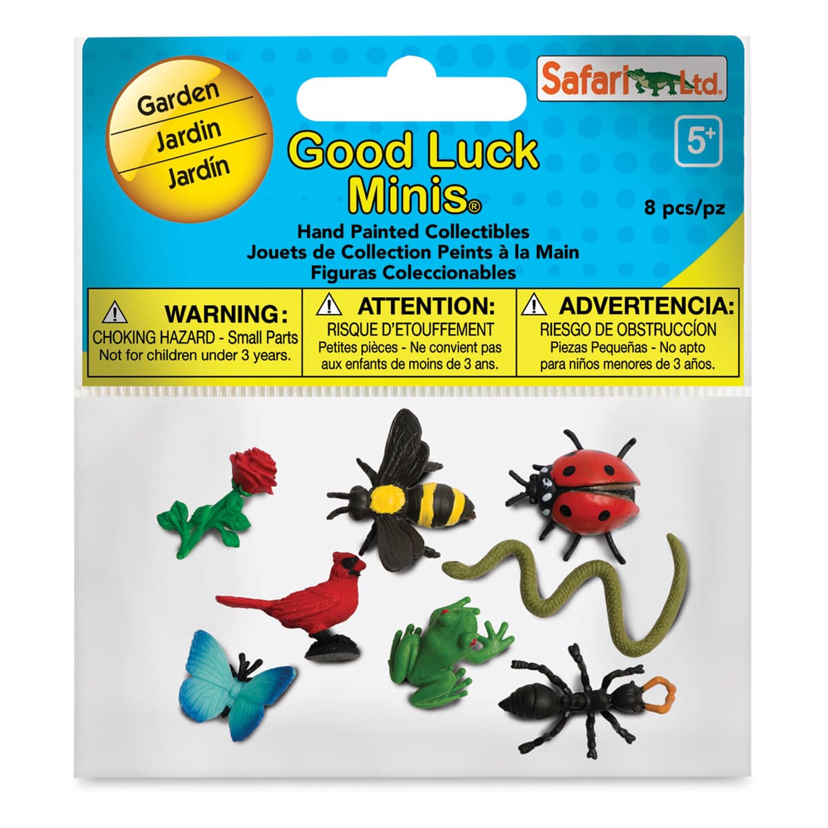 Safari Ltd Good Luck Minis Fun Packs- Garden creature package, front view