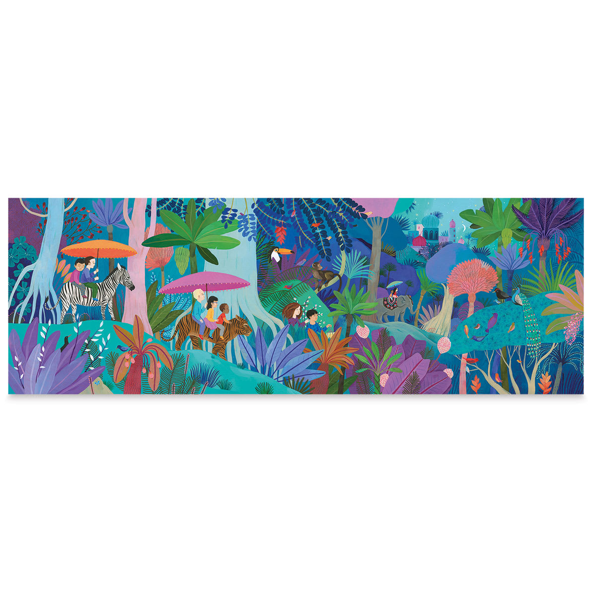 Djeco Gallery Puzzle-Children's Walk, 200 Pieces - finished puzzle
