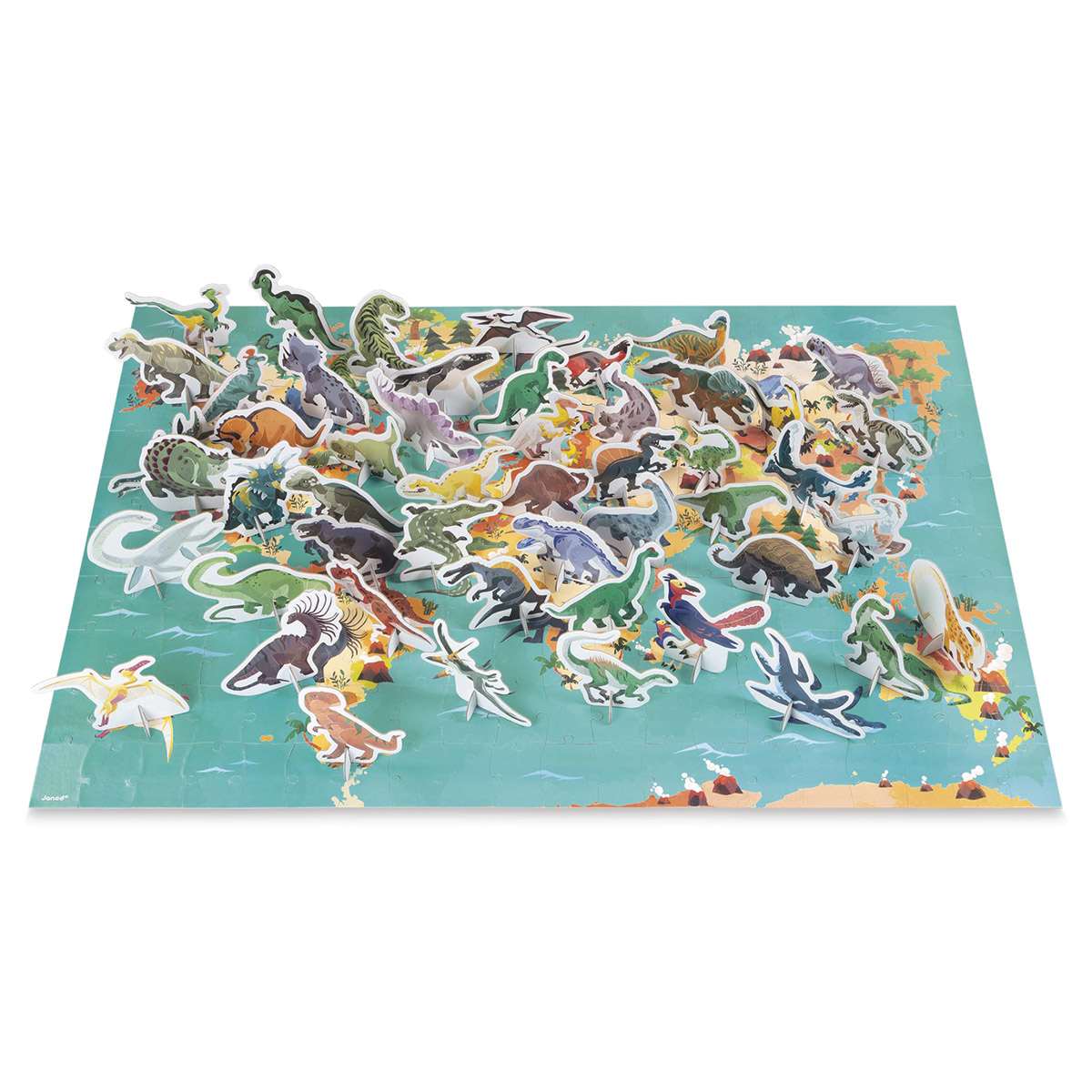 Janod Educational Dinosaurs Puzzle, Finished