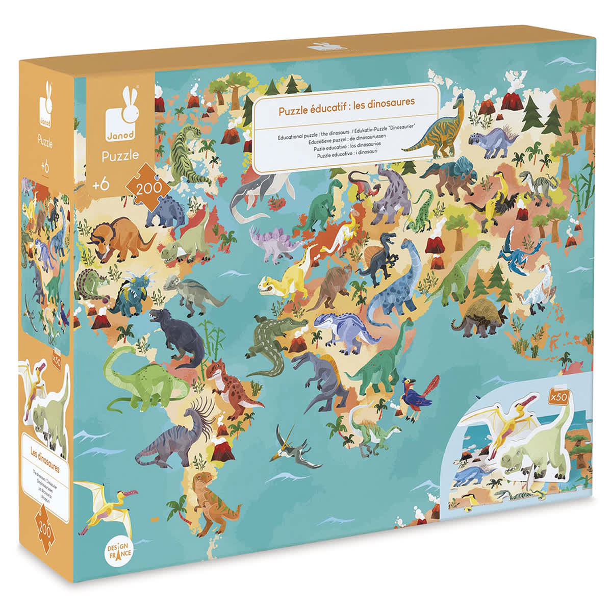 Janod Educational Puzzle, Dinosaurs