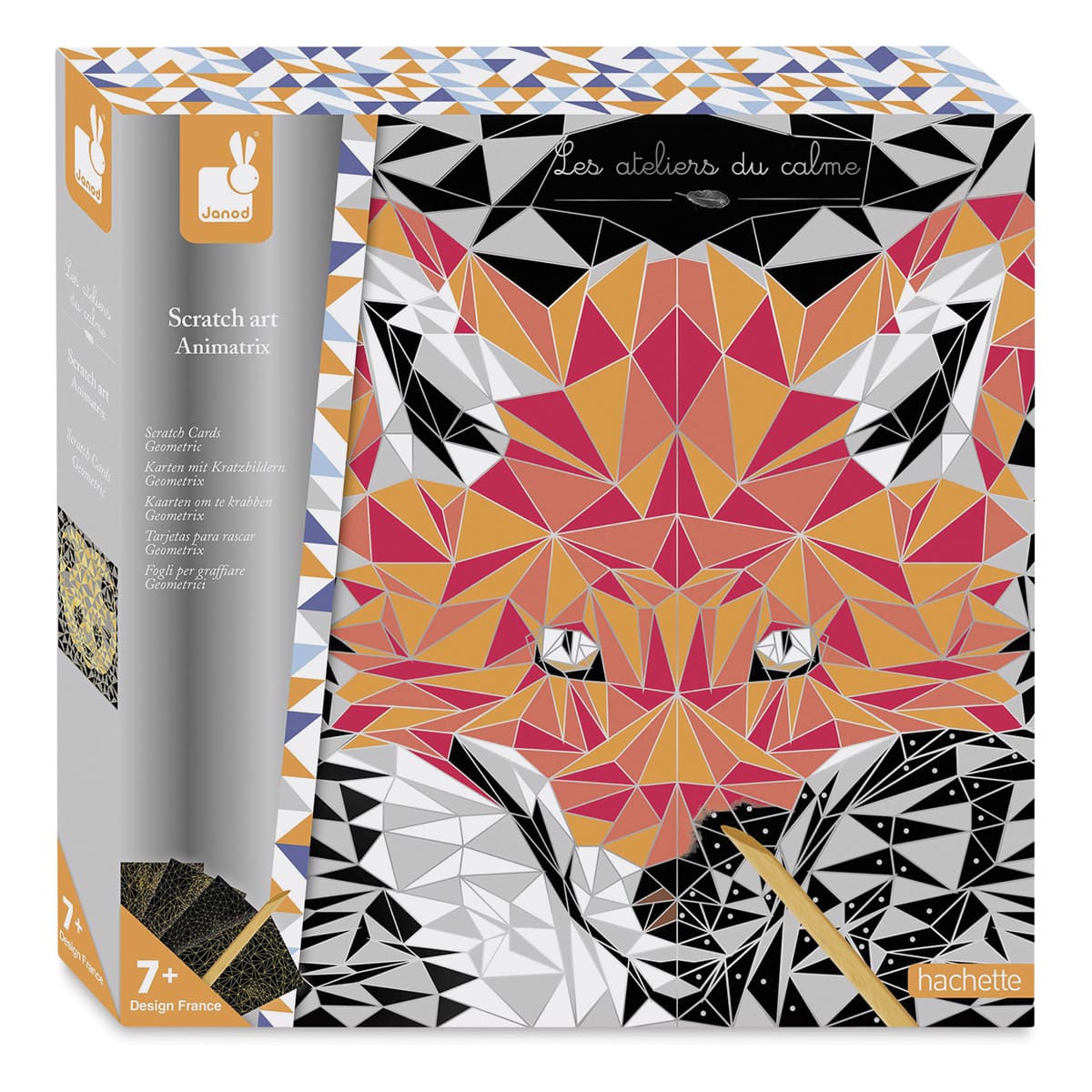 Janod Animetrics Scratch Art Kit (packaging)