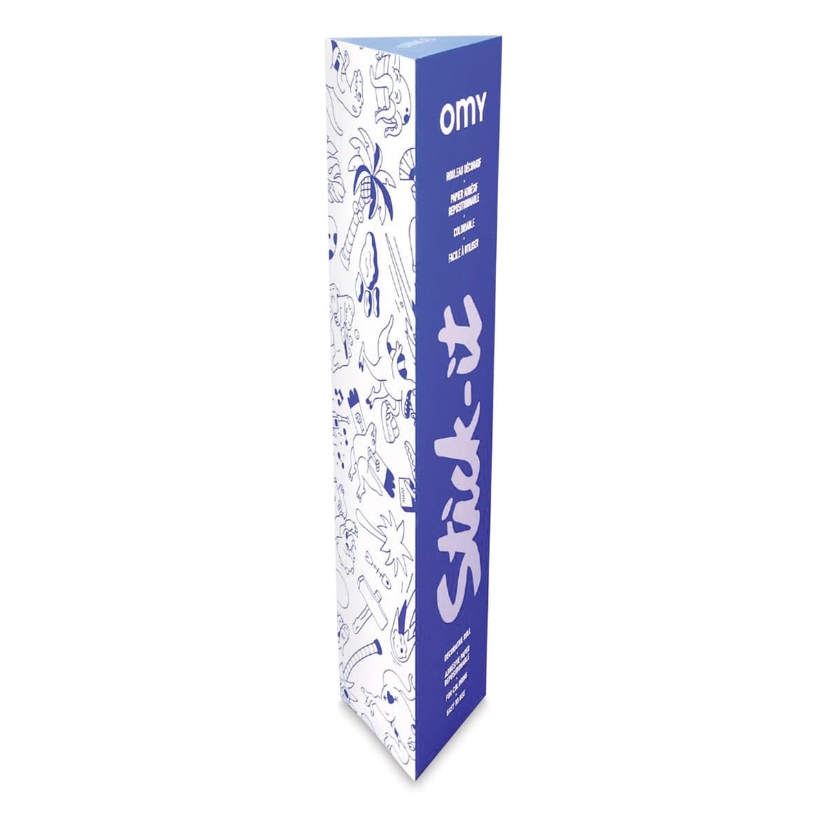 Omy Stick-It Adhesive Dinos Coloring Roll (packaging)