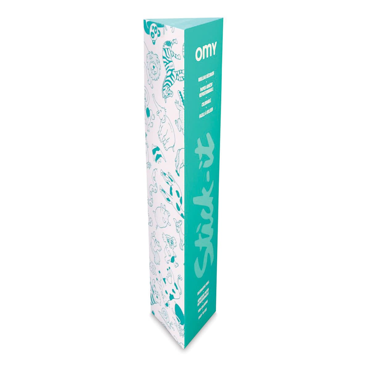 Omy Stick-It Adhesive Animals Coloring Roll (packaging)