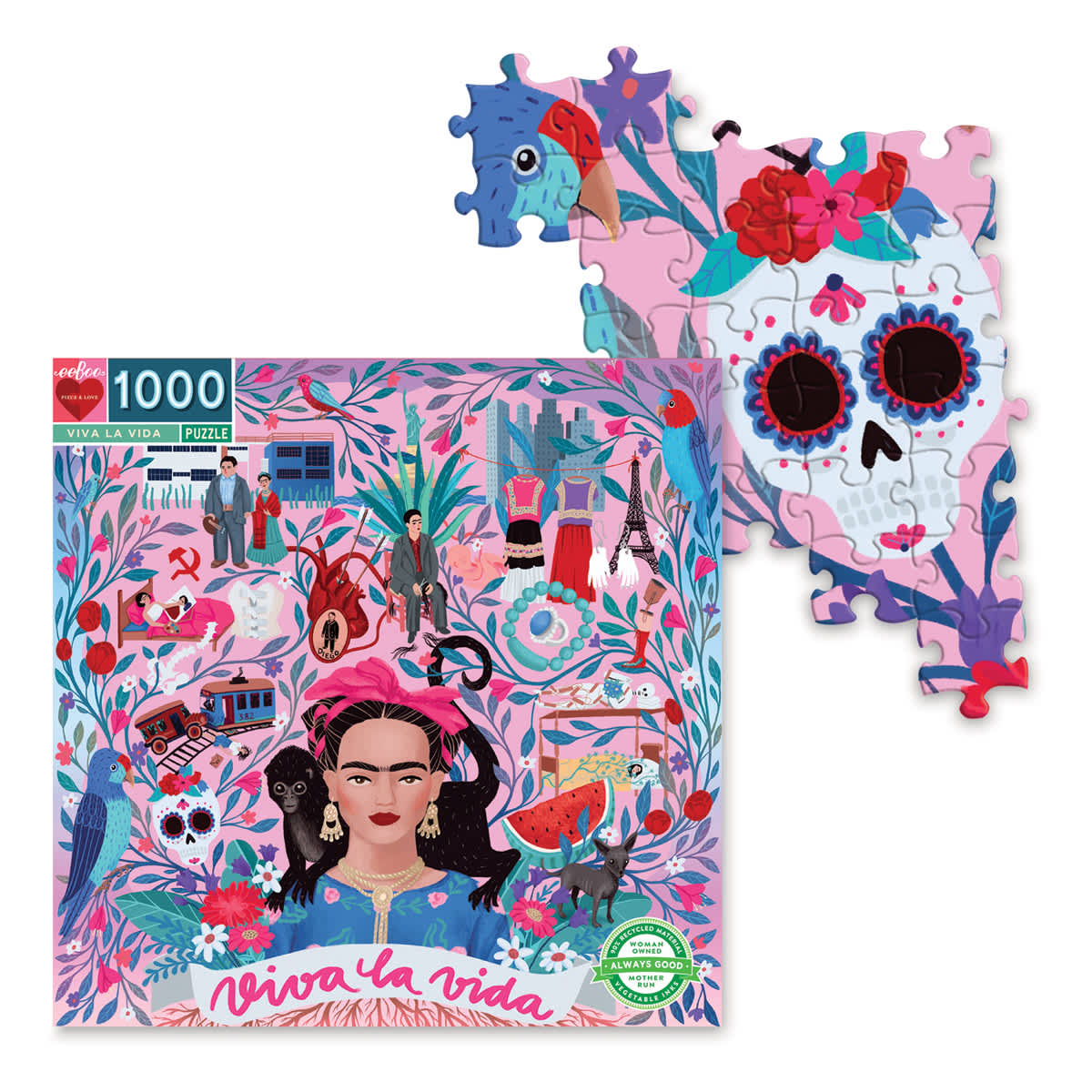 Viva La Vida Puzzle Box with Pieces