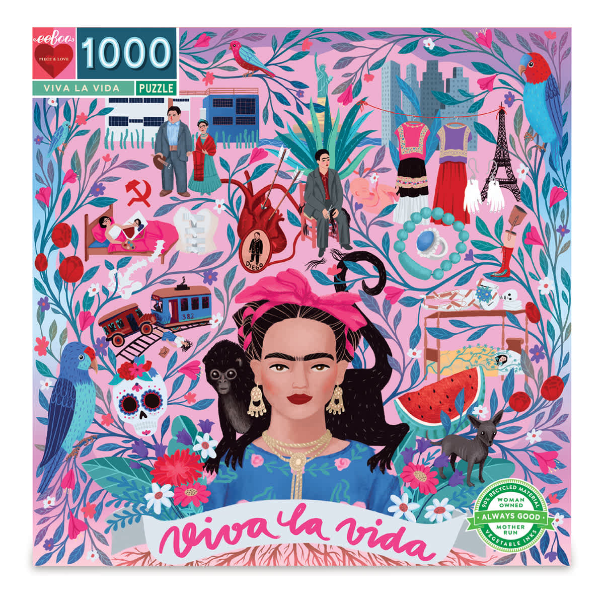 Viva La Vida 1,000 Piece Puzzle Box