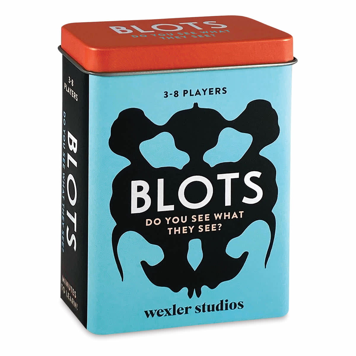 Blots Card Game (packaging, at an angle)