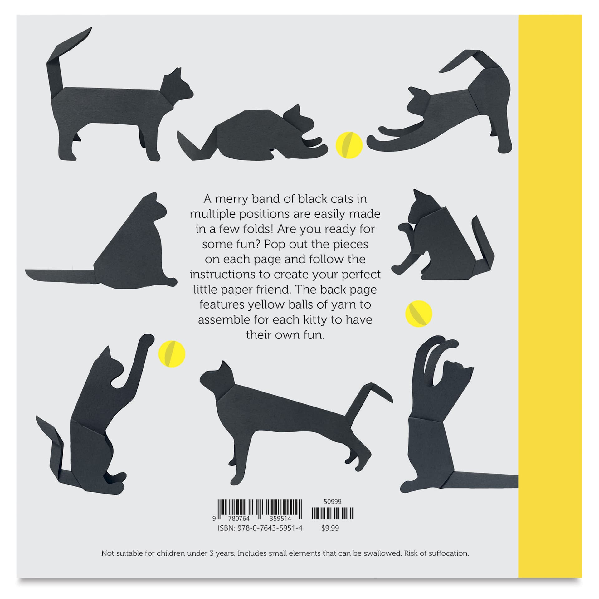 Origanimo Cats: Fold and Play Activity Book, back cover