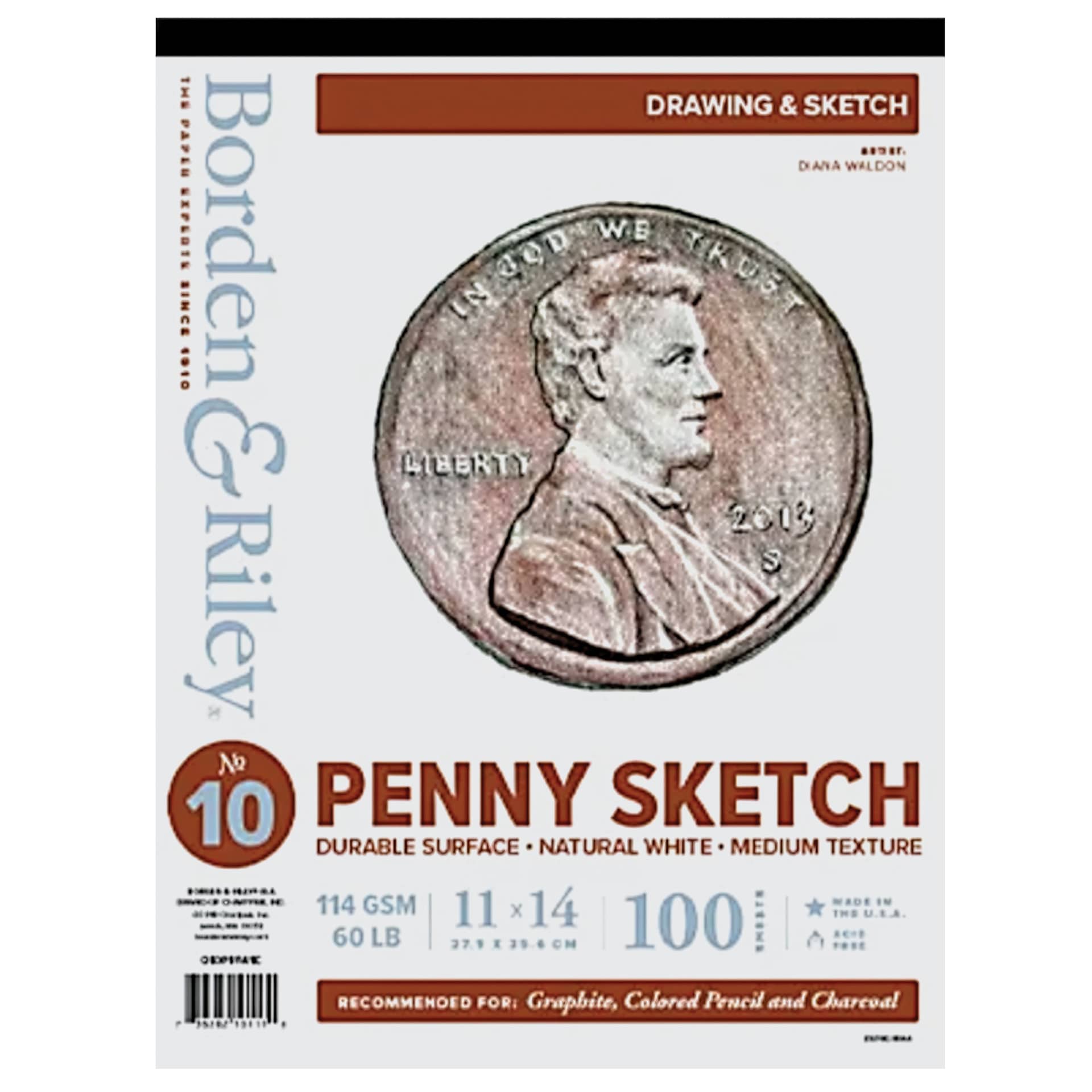 Borden & Riley Centennial Spiral Pad 11" x 14" 100 Sheets