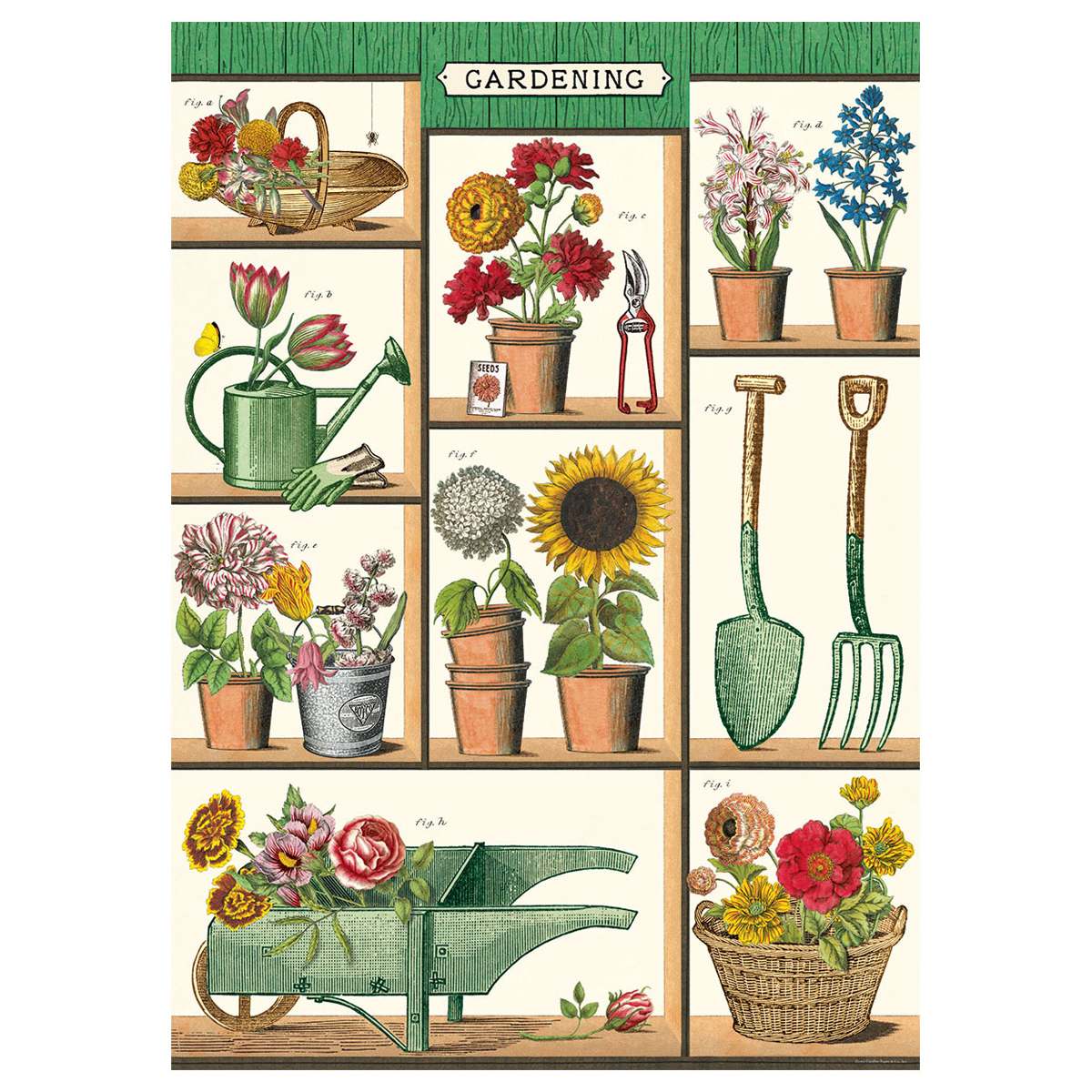 CAVALLINI DECOR PAPR GARDENING 20X28