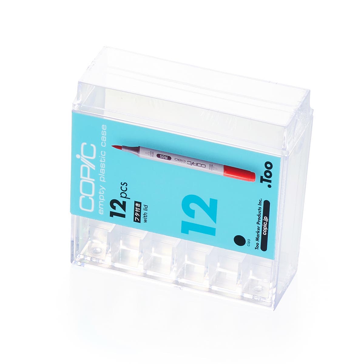 Ciao Marker Empty Plastic Cases 12-Marker Case