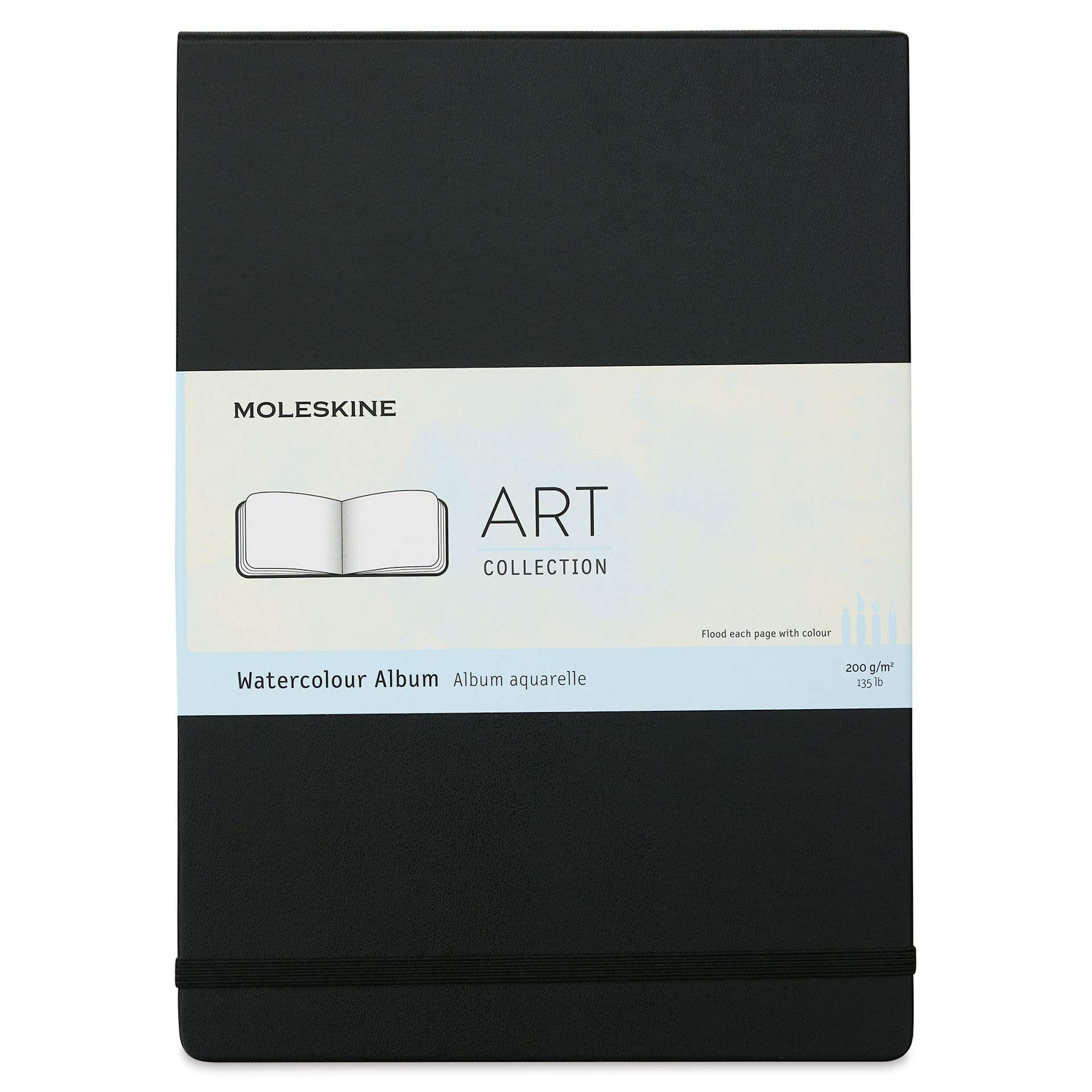 Moleskine Art Collection Watercolor Album - 8-1/4" x 11-3/4", 60 Pages (Front)