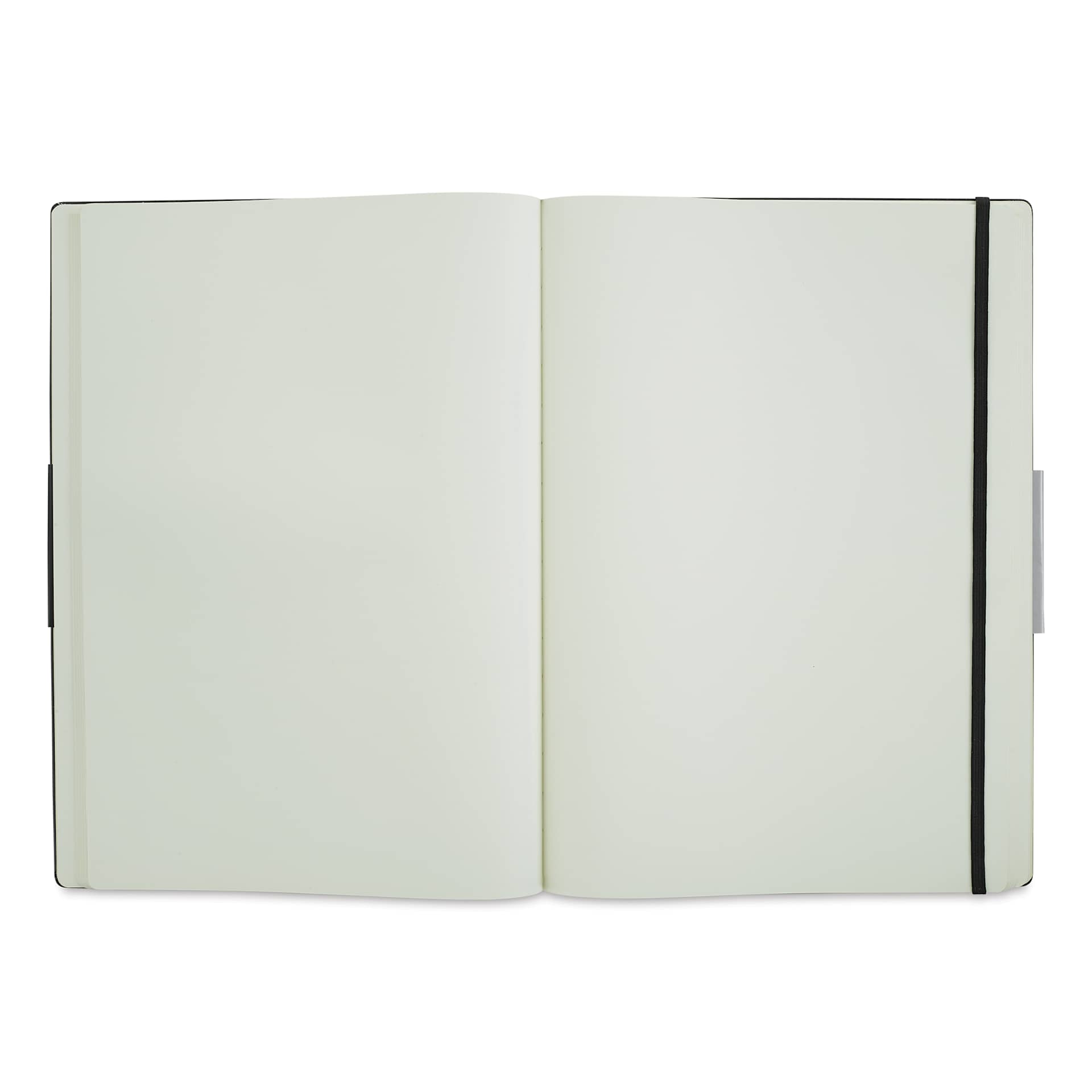 Moleskine Folio Plain Book - 16-1/2" x 12", 176 Pages (open)