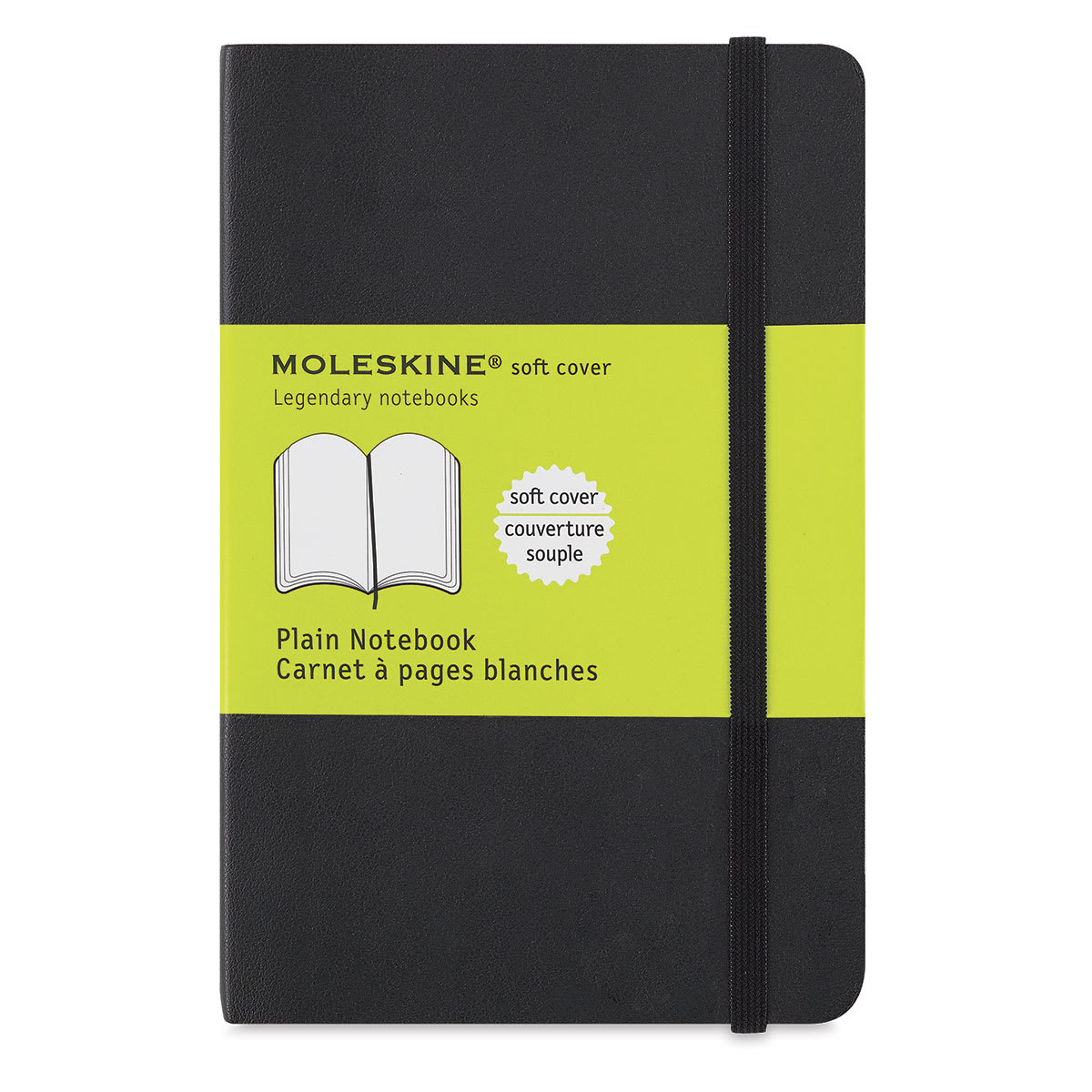 Moleskine Classic Soft Cover Notebook - Black, Blank, 5-1/2" x 3-1/2" Moleskine Classic Soft Cover Notebook - Black, Blank, 5-1/2" x 3-1/2"