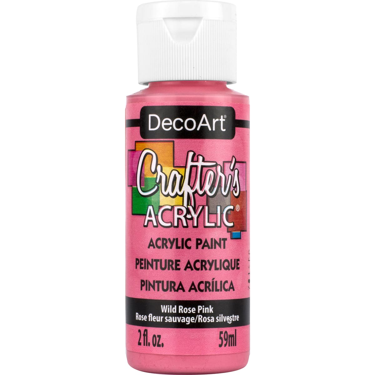 Crafter's Acrylic Paint Wild Rose Pink
