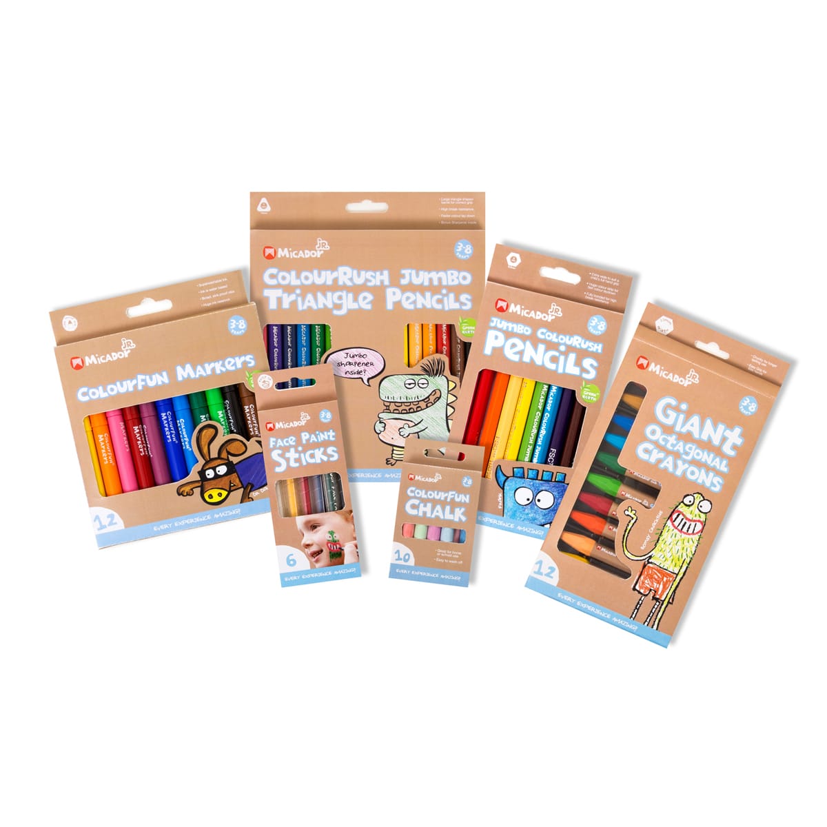 Giant Octagonal Crayons 12-Color Pack 12-Color Pack