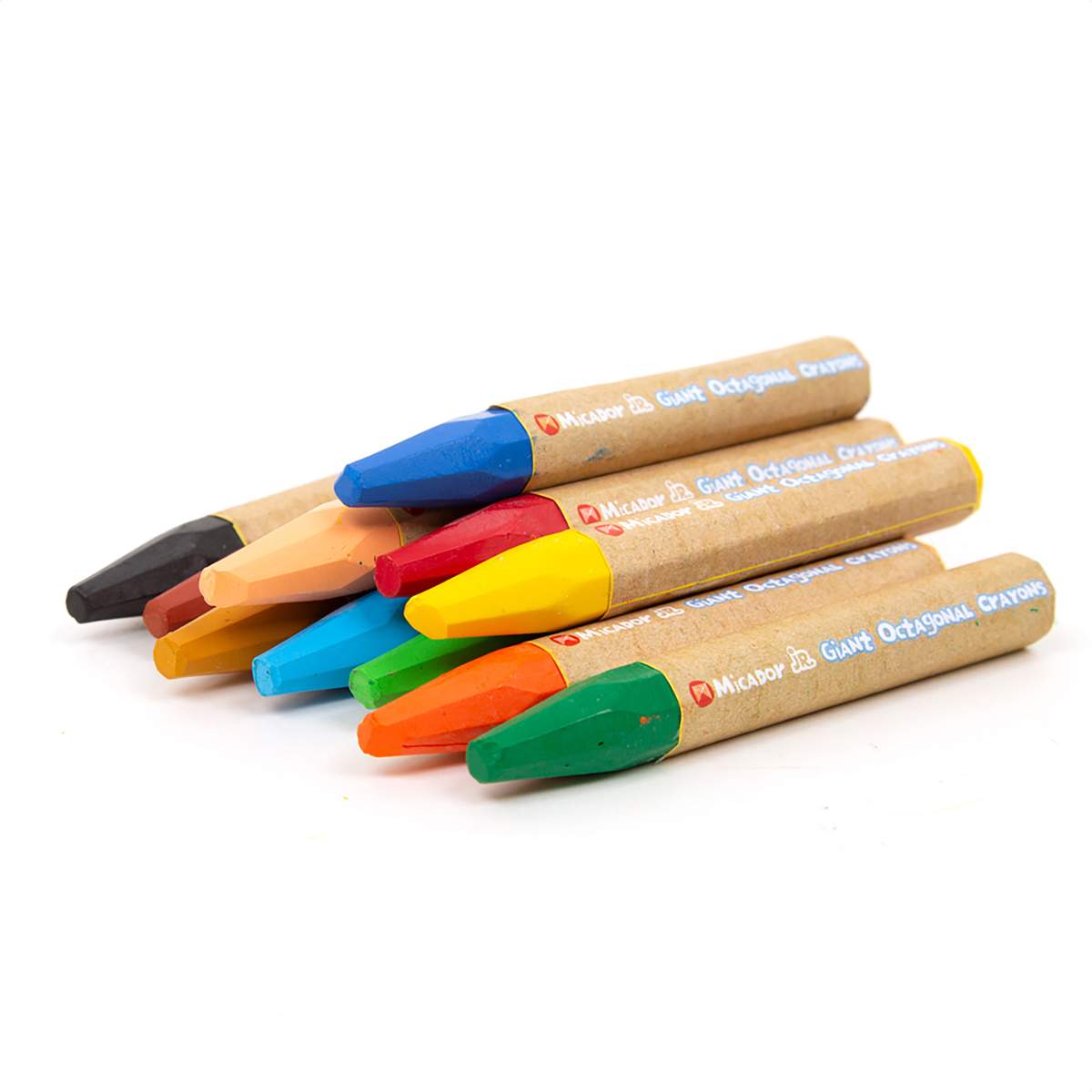 Giant Octagonal Crayons 12-Color Pack 12-Color Pack - Canadian Label