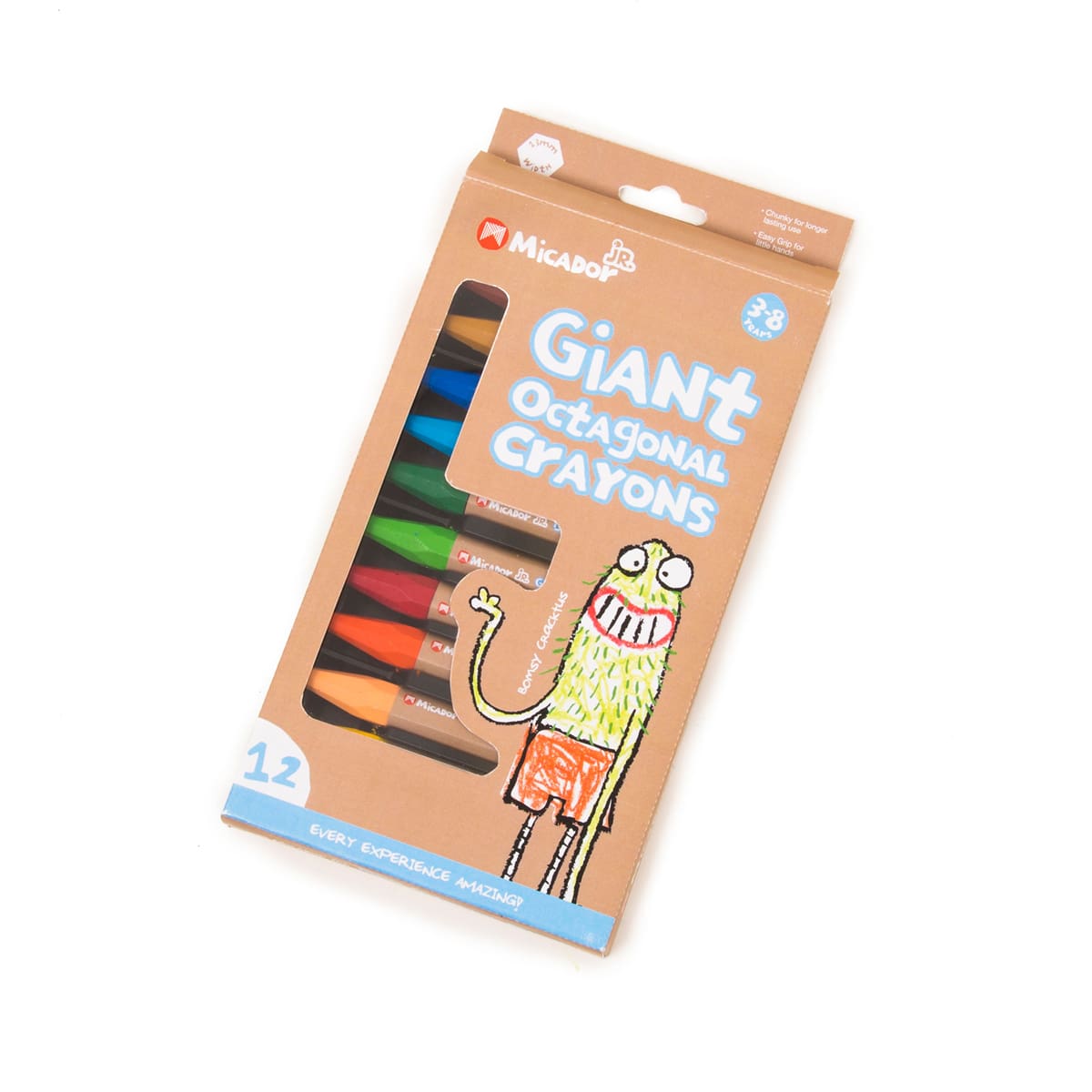 Giant Octagonal Crayons 12-Color Pack 12-Color Pack - Canadian Label